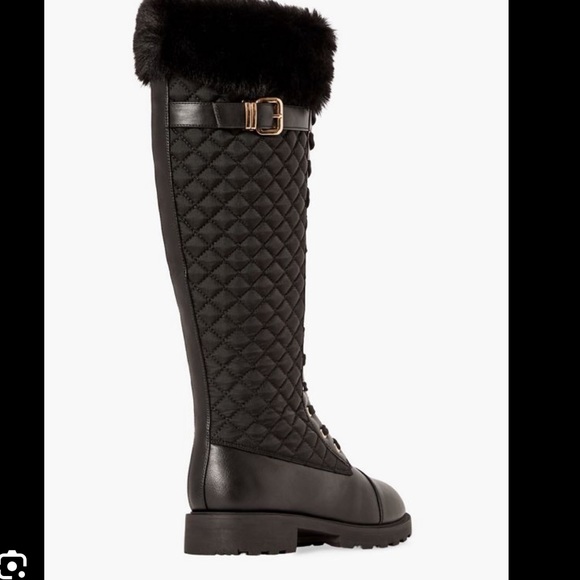 Kalima quilted faux leather boots - Picture 3 of 13